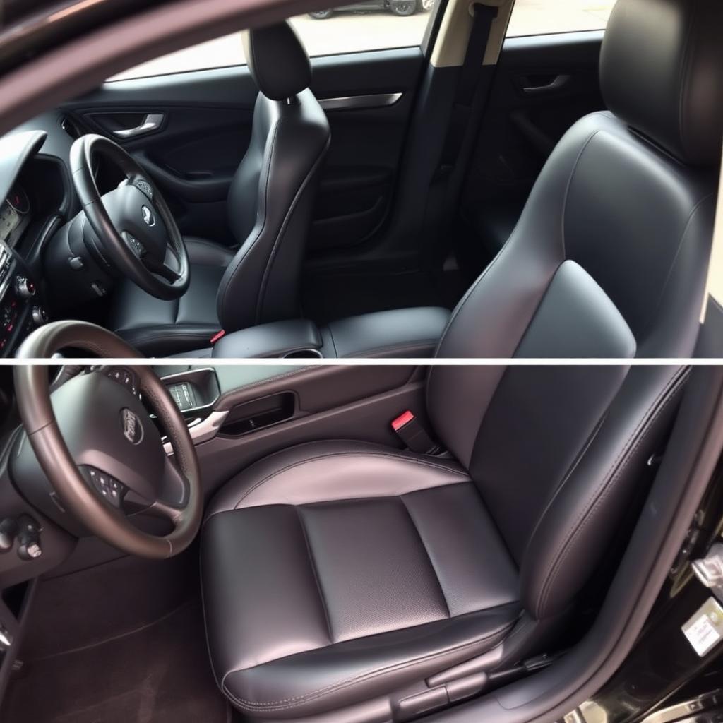 Interior after deep shampoo